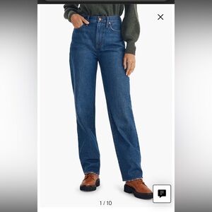 Madewell Women's Straight Leg Blue Jeans